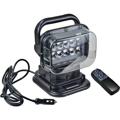 Rareelectrical - 50W Magnetic Base Led Spot Search Light With Wireless Remote Control 360 Degree Rotation, Compatible