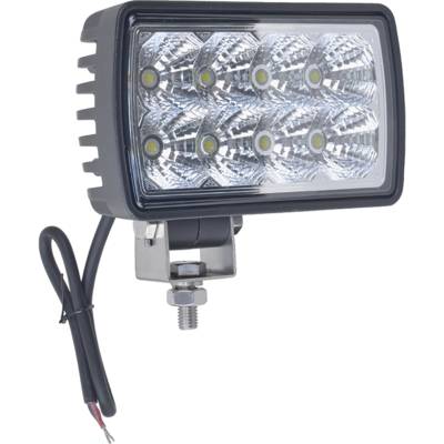 Rareelectrical - Led Spot Work Light 24W 1800 Lumens 8-Led Rectangular Pedestal Mount Compatible With Agricultural
