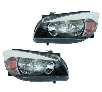 VALEO - New OEM Valeo Pair Of Halogen Headlights Compatible With Bmw X1 2013-2015 Bm2519151 Bm2518151 46652