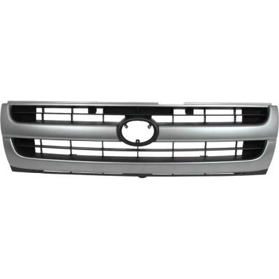Rareelectrical - Silver Shell Grille Assembly Compatible With 1997-2000 Toyota Tacoma Base 2.7L (97-00) Dlx 2.4L