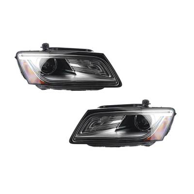 Rareelectrical - New OEM Valeo Pair Of Headlights Compatible With Audi Q5 2013 2014 2015 44871 8R0941044e 044871