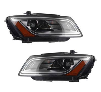 VALEO - New OEM Valeo Bi-Xenon Headlight Pair Compatible With Audi Q5 2013-15 8R0941043b 8R0941043e 44877