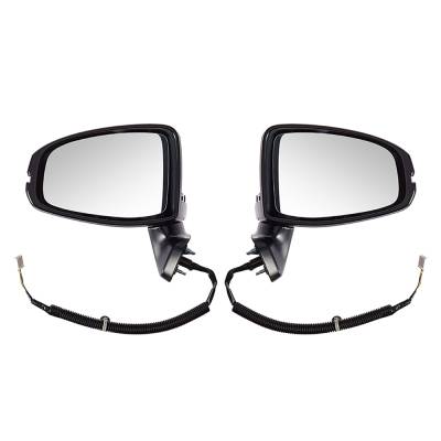 Rareelectrical - New Pair Of Mirrors Compatible With Honda Fit Lx Hatchback 4 Door 1.5L 2015 2016 2017 2018 2019 By