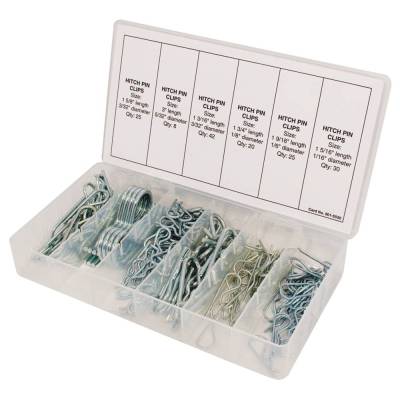 Rareelectrical - Hitch Pin Kit 150 Pieces 6 Sizes Hairpin Cotter Pins R Clips 1/16 To 5/32 In Compatible With Lawn