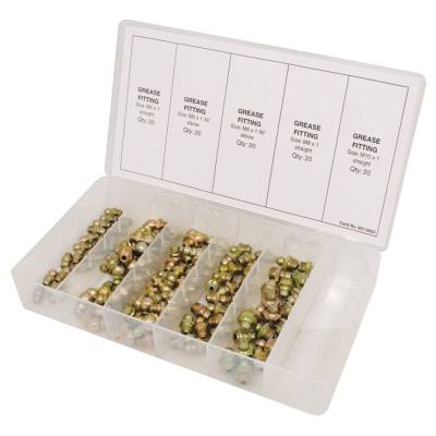 Rareelectrical - Grease Fitting Kit Compatible With Metric Thread Tractor Mower Equipment Repair Maintenance Shop