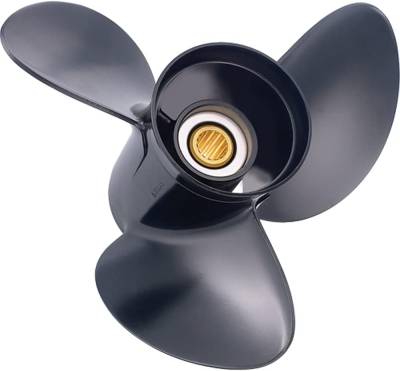 Rareelectrical - Right Hand Propeller Compatible With 2002-2007 Johnson Evinrude 4-Stroke 9.9 15 Hp 10-Spline 9.25X9