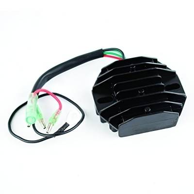 Rareelectrical - Rectifier Regulator Compatible With 2006-2017 Yamaha F15hp F20hp 2-Cylinder 4-Stroke Outboard Motor
