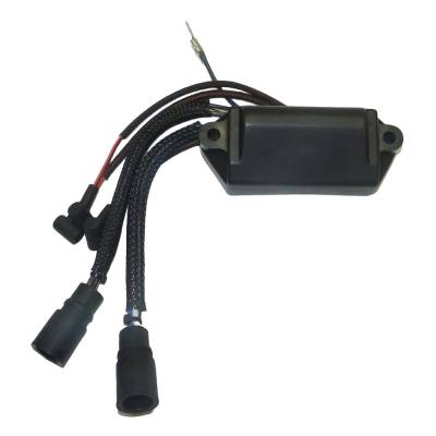 Rareelectrical - Ignition Power Pack Cd3 5800 Rpm Module Compatible With Johnson Evinrude 65Hp Commercial 3-Cyl