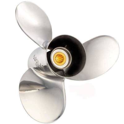 Rareelectrical - New Stainless Steel Propeller Compatible With Yamaha 2 Stroke 2.6L 15 Spline 150 130-300 Hp For