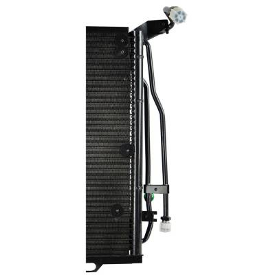 Rareelectrical - A/C Condenser Compatible With 1998 1999 2000 Mercedes-Benz C230 Kompressor 2.3L L4 C280 2.8L V6 W202