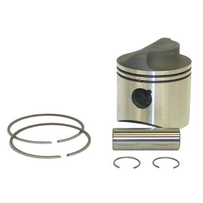 Rareelectrical - Piston Kit .020 Over Compatible With 1970-2002 Mercury Mariner 4-Cyl Crossflow 40Hp 45Hp 50Hp 30 Jet