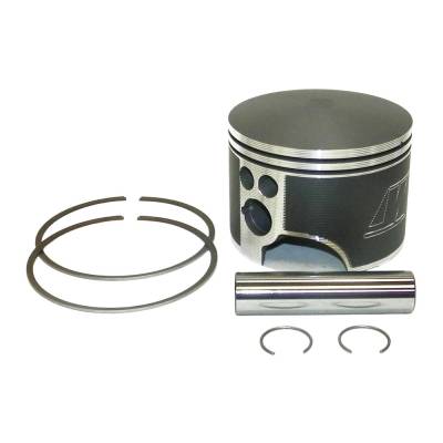 Rareelectrical - Piston Kit .040 Over Port Compatible With 1991-2006 Johnson Evinrude V6 V4 60 Degree 2-Stroke 90Hp