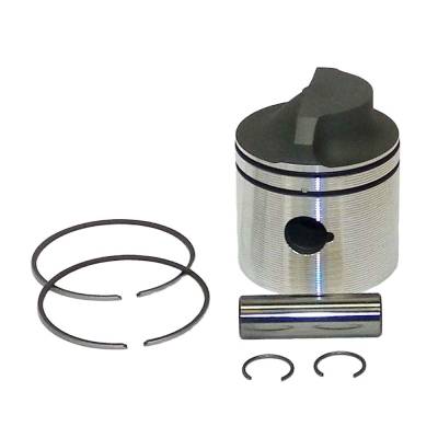 Rareelectrical - Piston Kit .020 Over Compatible With 1974-1992 Johnson Evinrude 9.9Hp 10Hp 15Hp 2-Cylinder Cross