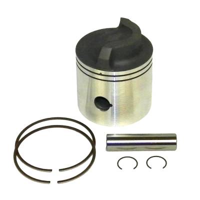 Rareelectrical - Piston Kit .020 Over Compatible With 1970-1988 Chrysler Force Gamefisher 50Hp 55Hp 2-Cylinder
