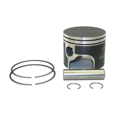 Rareelectrical - Piston Kit .030 Over Compatible With 1986-2001 Johnson Evinrude 60Hp 65Hp 70Hp 3-Cylinder Looper