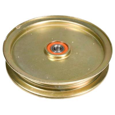 Rareelectrical - Heavy Duty Flat Idler Pulley Compatible With Grasshopper 124V-41 125V 126V 12Cv-52 226V 3452 3461