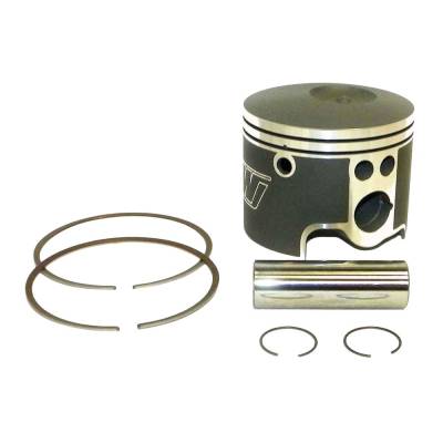 Rareelectrical - Forged Port Piston Kit .040 Over Compatible With 2004-2017 Evinrude V6 3.3L 3.4L E-Tec 200-300Hp Di