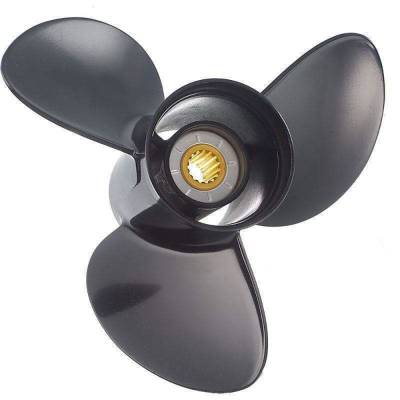 Rareelectrical - New Aluminum Propeller Compatible With Yamaha 2 Cyl 2 Stroke 10 Spline 25 1980-2010 3211-099-09