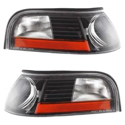 Rareelectrical - Pair Of Corner Lights Compatible With 2003-2004 Mercury Marauder Base 4.6L (03-04) Intech Halogen