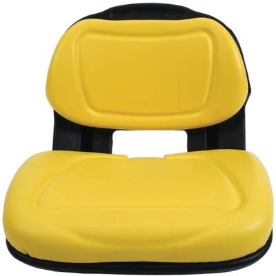 Rareelectrical - Black Mid-Back Seat Compatible With John Deere X300 X304 X310 X320 X324 X330 X350 X354 X360 X370