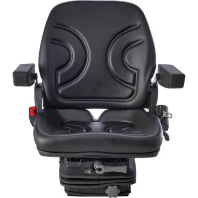 Rareelectrical - Universal Suspension Seat Compatible With Heavy Equipment Tractor Forklift Excavator Dozer Backhoe
