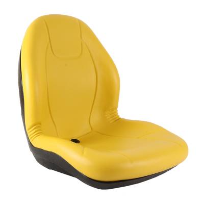 Rareelectrical - Black Mid-Back Seat Compatible With 2016 John Deere 2243 2500 2500A 2500B 2500E 2653A 2653B 3235