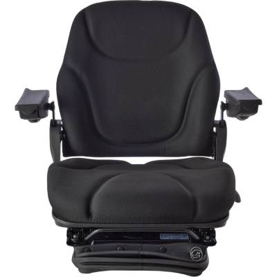Rareelectrical - Black Cloth Pneumatic Suspension Seat Compatible With John Deere 5090R 6100R 6120R 6145R Case Ih