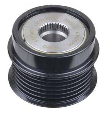 Rareelectrical - New 6-Groove Sd6 Decoupler Pulley Compatible With 2014-2019 Toyota Corolla 1.8L 2Zr-Fe 115A
