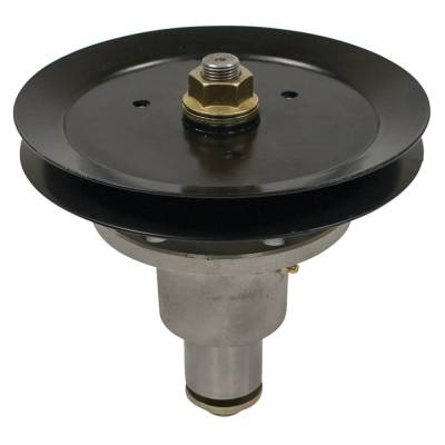 Rareelectrical - Spindle Assembly With Pulley Compatible With Lazer Z Xp Xs Air Cooled Liquid Cooled 60 72 Inch Deck