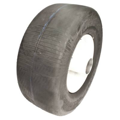 Rareelectrical - Solid Flat Free Wheel Assembly 13X5.00-6 Smooth 1-3/4 Bore 5-5/8 Hub White Compatible With Exmark
