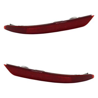 Rareelectrical - Rear Reflector Assembly Right Left Pair Compatible With 2016-2020 Infiniti Qx60 Luxury Perfection