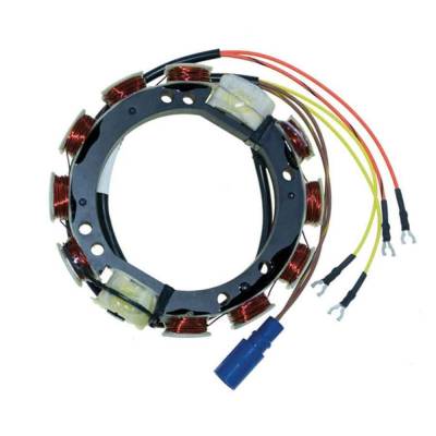 Rareelectrical - Stator Compatible With 1988-2001 Johnson Evinrude 4-Cyl 120/125/130/135Hp Outboard 2-Stroke 9 Amp