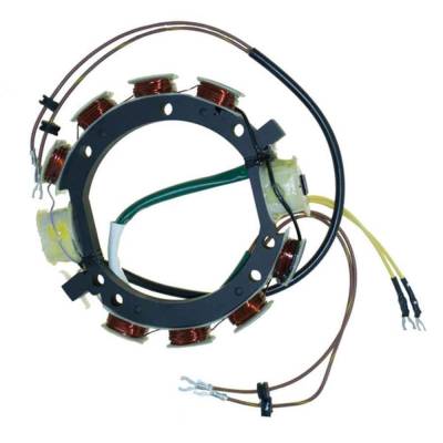 Rareelectrical - Stator Compatible With 1976-1978 Johnson/Evinrude 150-235Hp Cross Flow Outboard 2-Stroke V6 10 Amp