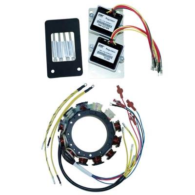 Rareelectrical - Stator Compatible With 1979-1981 Mercury Mariner V6 90Hp 115Hp 140Hp Cross Flow 2-Stroke 2.875" Bore