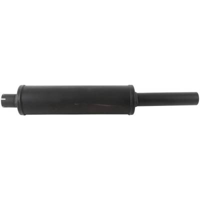 Rareelectrical - Vertical Muffler Round Aluminum 1-15/16 In Inlet 2 In Outlet 4.25 In Body 29 In Length Compatible