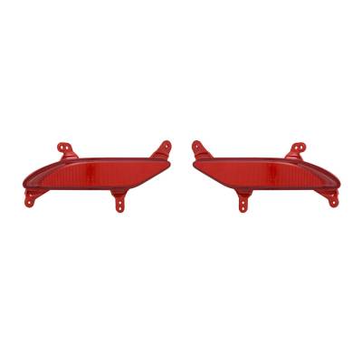Rareelectrical - New Pair Of Reflector Lights Compatible With Hyundai Santa Fe 2013-14 92406-2W200 924052W200