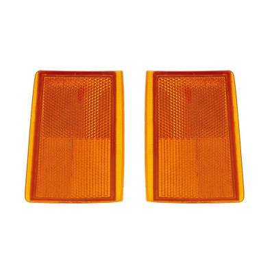 Rareelectrical - New Pair Upper Signal Side Marker Reflector Light Compatible With Chevy Pickup Truck Suv 5975198