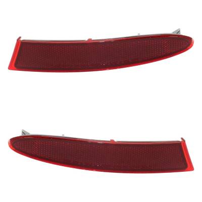 Rareelectrical - Rear Bumper Reflector Right Left Pair Compatible With 2011-2017 Bmw X3 Xdrive35i Suv 63-14-7-217-315