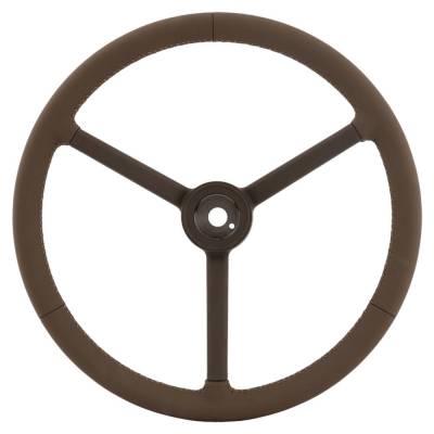 Rareelectrical - Brown Leather Steering Wheel Compatible With John Deere 9360R 9420R 9460R 9470Rx 9510R 9520Rx 9560R