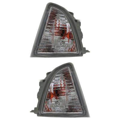 Rareelectrical - Halogen Turn Signal Light Assembly Right Left Pair Compatible With 2012-2014 Toyota Prius C Two 1.5L
