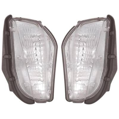 Rareelectrical - Halogen Turn Signal Light Assembly Right Left Pair Compatible With 2012-2014 Toyota Prius V Three