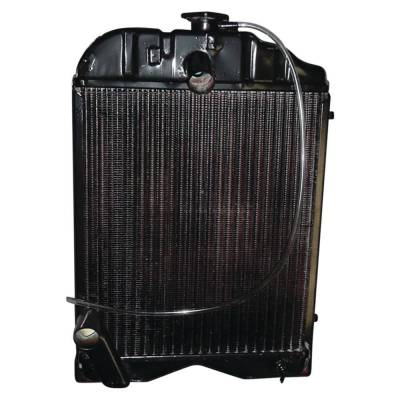 Rareelectrical - 3-Row Brass Copper Radiator With Cap Compatible With 1946-1956 Ferguson Te20 Tea20 To20 To30 Massey