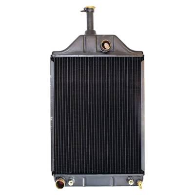 Rareelectrical - Tractor Radiator With Oil Cooler Compatible With Massey Ferguson 255 265 Early Diesel Copper Core