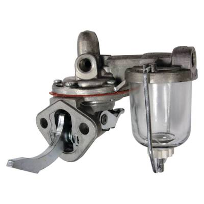Rareelectrical - Fuel Transfer Pump With Sediment Bowl Compatible With Massey Ferguson 1100 1130 Super 90 410 Combine