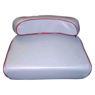 Rareelectrical - Tractor Bottom Seat Cushion Grey Vinyl Compatible With Massey Ferguson 135 150 165 230 240 245 265