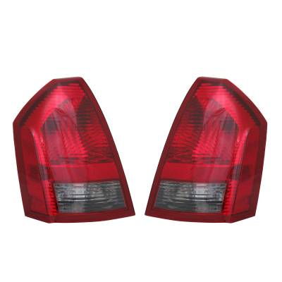 Rareelectrical - New Pair Of Tail Lights Compatible With Chrysler 2.7L 3.5L 2005-2007 Ch2818102 Ch2819102 4805850Ae