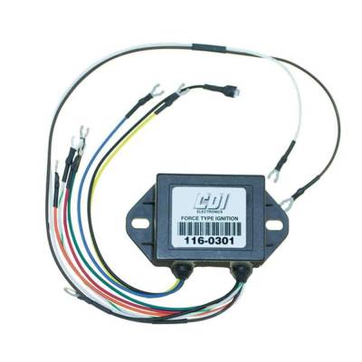 Rareelectrical - Ignition Pack Compatible With Chrysler Force Gamefisher 20Hp 25Hp 15Hp 12Hp 10Hp 9.9Hp 2-Cyl