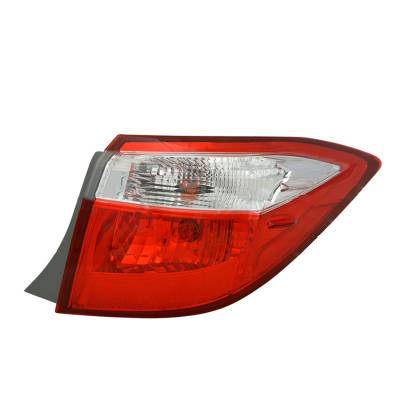 Rareelectrical - Right Outer Passenger Tail Light Compatible With 2014 2015 2016 Toyota Corolla Le Eco S Plus Se 1.8L