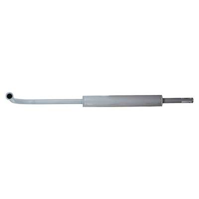 Rareelectrical - Horizontal Exhaust Muffler Compatible With 1942-1952 Ford 9N 2N 8N Tractor One-Piece Welded