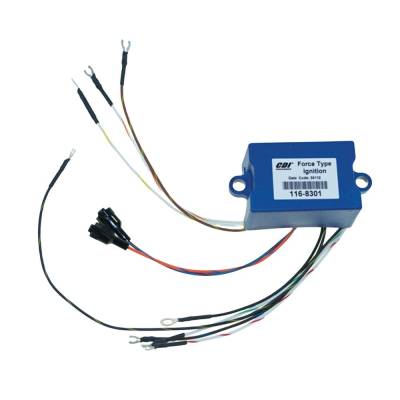 Rareelectrical - Cdi Blue Case Ignition Pack Compatible With Chrysler Force 150Hp 5-Cyl 85Hp 90Hp 3-Cyl 120Hp 125Hp